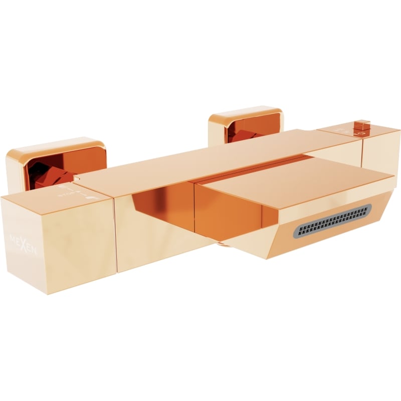 Mexen Cube termostaatiline vannisegisti, roosa kuld - 77360-60