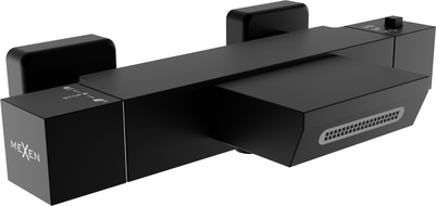 Mexen Cube thermostatic bath faucet, black - 77360-70 Mexen Cube thermostatic bath faucet, black - 77360-70