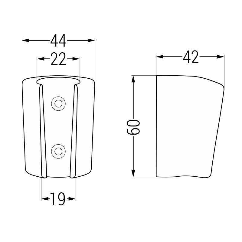 Mexen držalo za prho, krom - 79352-00