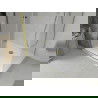 Mexen Lima faltbare Duschkabine 80 x 70 cm, transparent, gold + Duschwanne Flat - 856-080-070-50-00-4010