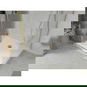 Mexen Lima Duschkabine faltbar 90 x 70 cm, transparent, gold + Duschwanne Flat - 856-090-070-50-00-4010