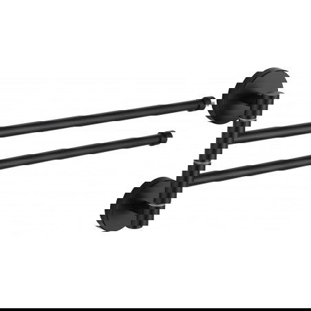 Mexen suporte duplo rotativo para toalhas, preto - 7039242-70