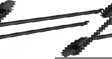 Mexen suporte duplo rotativo para toalhas, preto - 7039242-70