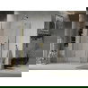 Mexen Lima cabine de douche pliante 80 x 100 cm, transparent, doré - 856-080-100-50-00