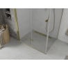 Mexen Lima folding shower enclosure 80 x 100 cm, transparent, gold - 856-080-100-50-00