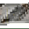 Mexen Lima cabine de douche pliante 80 x 100 cm, transparent, doré - 856-080-100-50-00