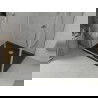 Mexen Lima opvouwbare douchecabine 100 x 80 cm, transparant, chroom + Flat douchebak, zwart - 856-100-080-01-00-4070