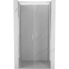 Mexen Exo-B Duo dvojna nihajna pršna vrata 90 cm, transparentna, krom - 814-090-000-01-00
