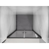 Mexen Exo-B Duo puertas de ducha abatibles dobles de 80 cm, transparentes, negras - 814-080-000-70-00