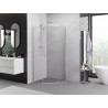 Mexen Exo-R femkantig duschkabin 80 x 80 cm, transparent, krom - 812-080-080-01-00