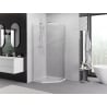 Mexen Exo vijfhoekige douchecabine scharnierend 80 x 80 cm, transparant, chroom - 812-080-080-01-00