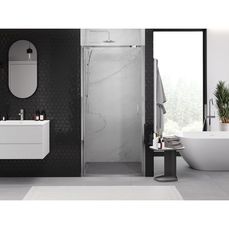 Mexen Exo drzwi prysznicowe uchylne 60 cm, transparent, chrom - 817-060-000-01-00