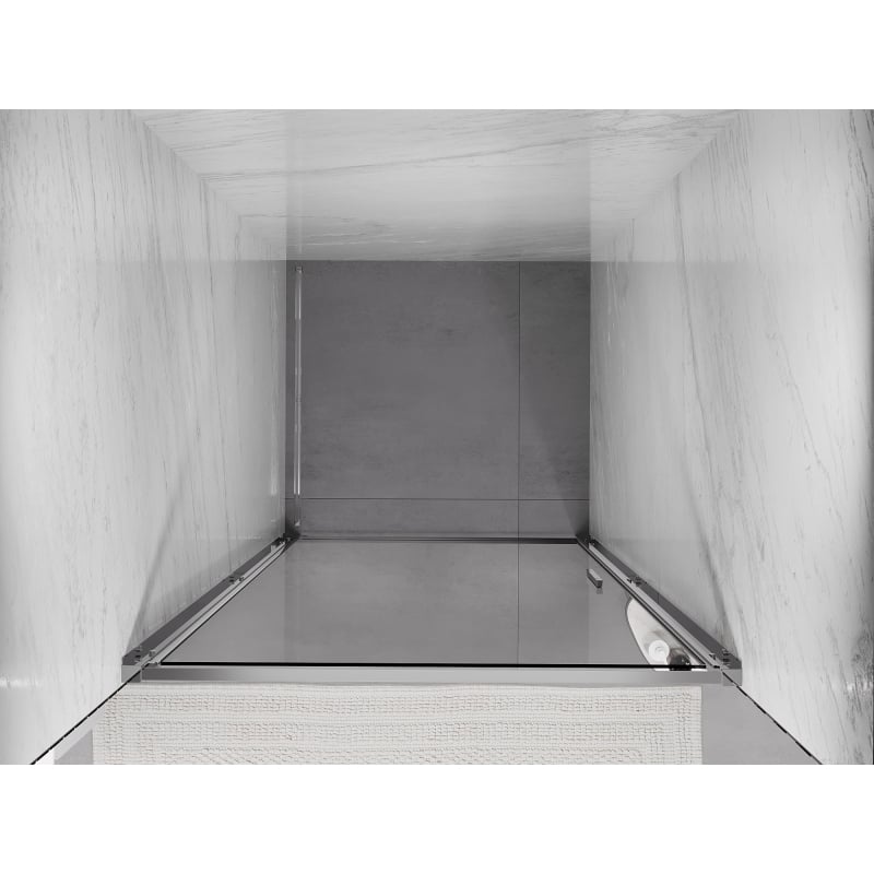 Mexen Exo 65 cm Hinged Shower Door, Transparent, Chrome - 817-065-000-01-00