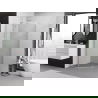 Mexen Exo vijfhoekige draaideur douchecabine 90 x 90 cm, transparant, chroom - 812-090-090-01-00