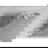 Mexen Exo fünfeckige Duschkabine zum Öffnen 100 x 100 cm, transparent, Chrom - 812-100-100-01-00