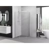 Mexen Exo-R cabine de douche pentagonale pivotante 100 x 100 cm, transparent, chrome - 812-100-100-01-00