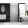 Mexen Exo-BR Duo puertas de ducha abatibles dobles 70 cm, transparente, cromo - 8182-070-000-01-00