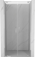 Mexen Exo-BR Duo Doppelflügeltür Duschtür 100 cm, transparent, Chrom - 8182-100-000-01-00