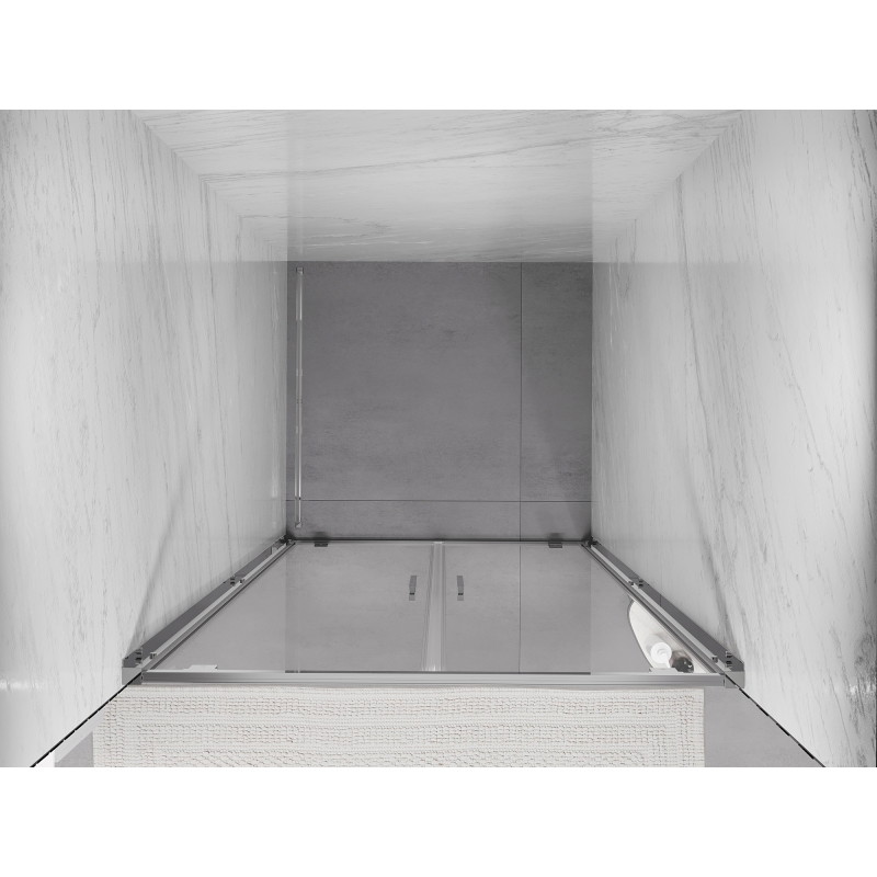 Mexen Exo-BR Duo dubultas dušas durvis, 100 cm, caurspīdīgas, hroma - 8182-100-000-01-00