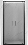 Mexen Exo-BR Duo doppelte Duschflügeltüren 70 cm, transparent, schwarz - 8182-070-000-70-00