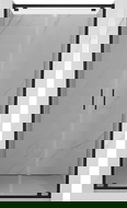 Mexen Exo drzwi prysznicowe podwójne uchylne 70 cm, transparent, czarne - 8182-070-000-70-00