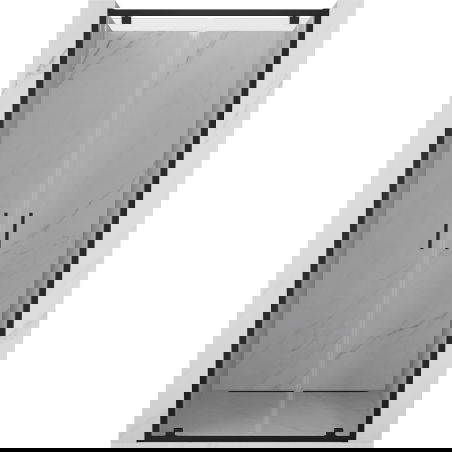 Mexen Exo Doppeltür-Duschabtrennung 90 cm, transparent, schwarz - 8182-090-000-70-00