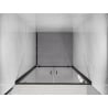 Mexen Exo drzwi prysznicowe podwójne uchylne 80 cm, transparent, czarne - 8182-080-000-70-00