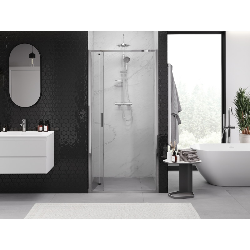 Mexen Exo-F porta doccia pieghevole 60 cm, trasparente, cromo - 816-060-000-01-00