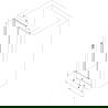 Mexen Exo faltbare Duschabtrennung 100 cm, transparent, Chrom - 816-100-000-01-00
