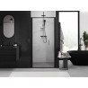 Mexen Exo-F puerta de ducha plegable de 65 cm, transparente, negra - 816-065-000-70-00