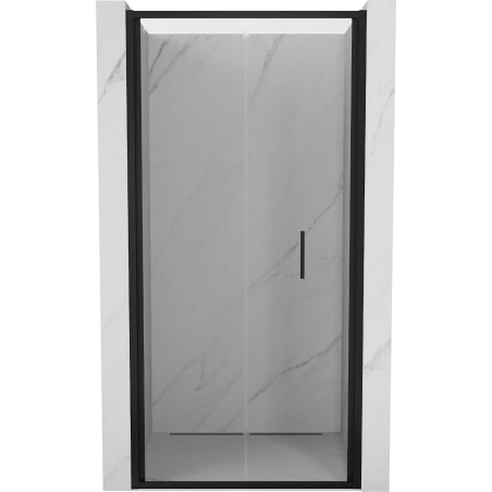 Mexen Exo faltbare Duschtür 80 cm, transparent, schwarz - 816-080-000-70-00