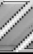 Mexen Exo inklapbare douchedeur 70 cm, transparant, zwart - 816-070-000-70-00