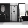 Mexen Exo-F puerta de ducha plegable 70 cm, transparente, negra - 816-070-000-70-00