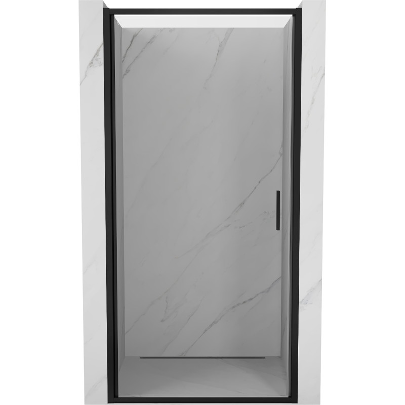 Mexen Exo-B drzwi prysznicowe uchylne 90 cm, transparent, czarne - 817-090-000-70-00