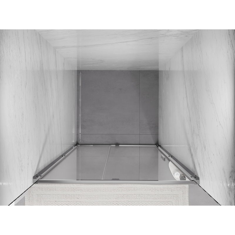 Mexen Exo porta de duche articulada 125 cm, transparente, cromada - 819-125-000-01-00