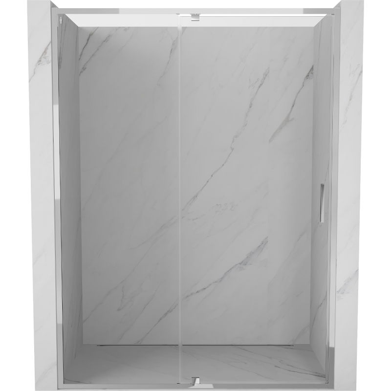 Mexen Exo puerta de ducha abatible 135 cm, transparente, cromo - 819-135-000-01-00