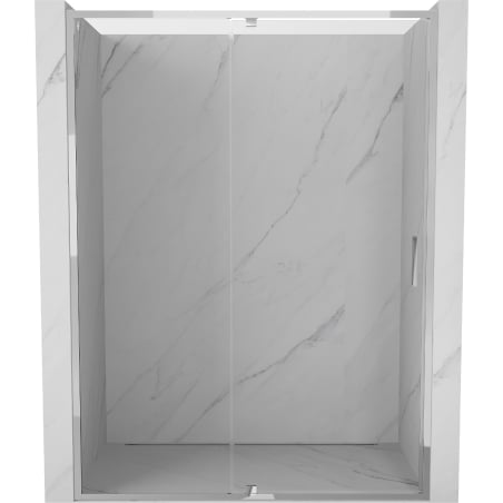 Mexen Exo 155 cm Hinged Shower Door, Transparent, Chrome - 819-155-000-01-00