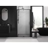Mexen Exo-R porta doccia a battente 95 cm, trasparente, nero - 819-095-000-70-00