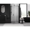 Mexen Exo 90 cm Hinged Shower Door, Transparent, Black - 819-090-000-70-00