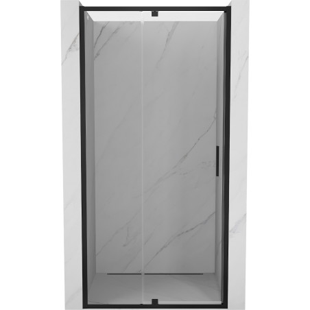 Mexen Exo-R drzwi prysznicowe uchylne 120 cm, transparent, czarne - 819-120-000-70-00