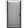 Mexen Exo Duschtür, schwenkbar, 115 cm, transparent, schwarz - 819-115-000-70-00