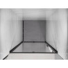Mexen Exo-R drzwi prysznicowe uchylne 110 cm, transparent, czarne - 819-110-000-70-00