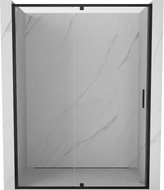 Mexen Exo-R drzwi prysznicowe uchylne 155 cm, transparent, czarne - 819-155-000-70-00