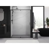 Mexen Exo-R drzwi prysznicowe uchylne 155 cm, transparent, czarne - 819-155-000-70-00