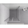 Mexen Exo Hinged Shower Cabin 100 x 100 cm, Transparent, Chrome - 814-100-100-01-00