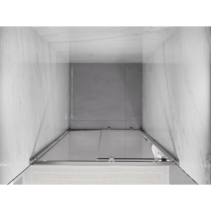 Mexen Exo drzwi prysznicowe rozsuwane 125 cm, transparent, chrom - 8151-125-000-01-00