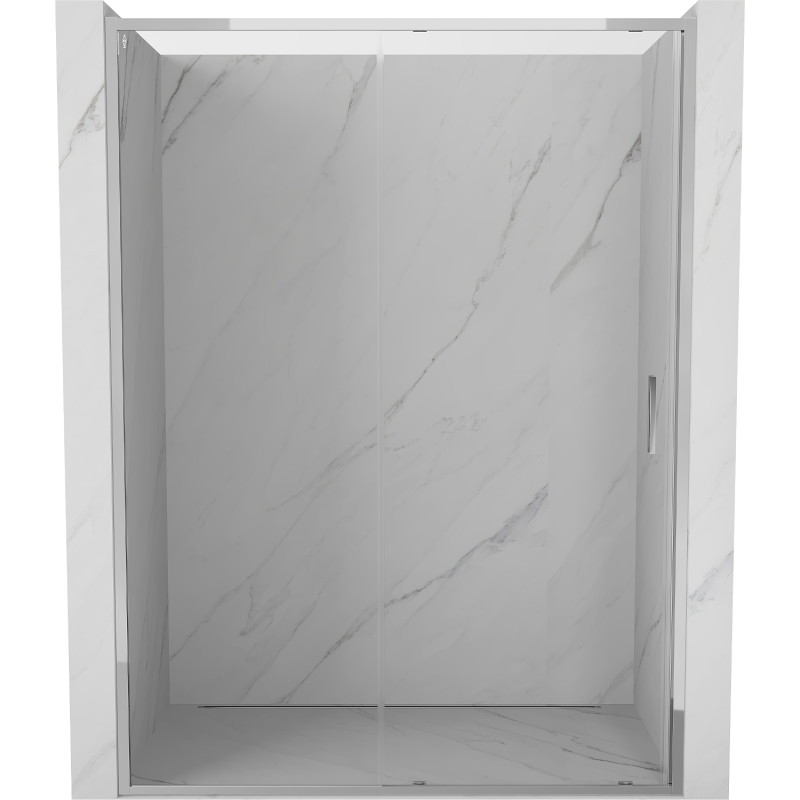 Mexen Exo-S puerta de ducha corredera 150 cm, transparente, cromo - 8151-150-000-01-00