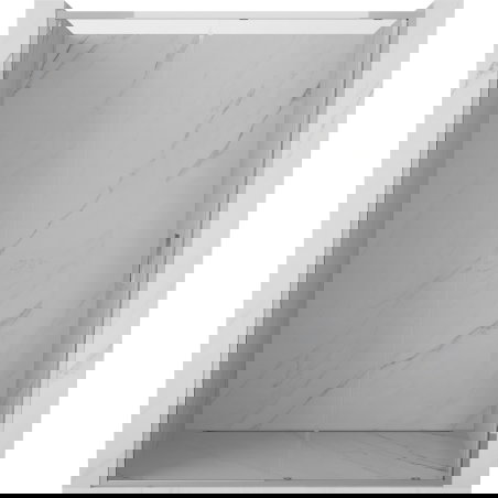 Mexen Exo drsna tuš vrata 150 cm, prozorna, krom - 8151-150-000-01-00