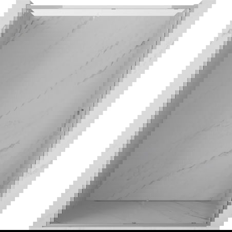 Mexen Exo skjutdörr duschdörr 155 cm, transparent, krom - 8151-155-000-01-00