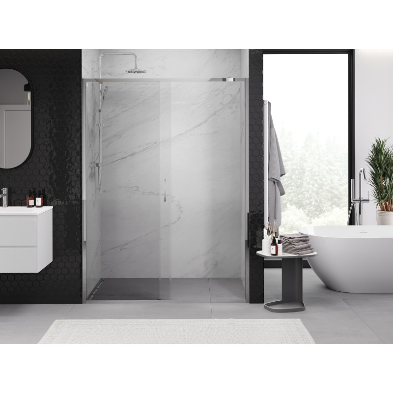 Mexen Exo-S drzwi prysznicowe rozsuwane 150 cm, transparent, chrom - 8151-150-000-01-00